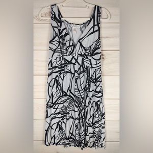 Ms. Maggie M Dress Woman’s Black/White Sleeveless Comfortable Stretchy.